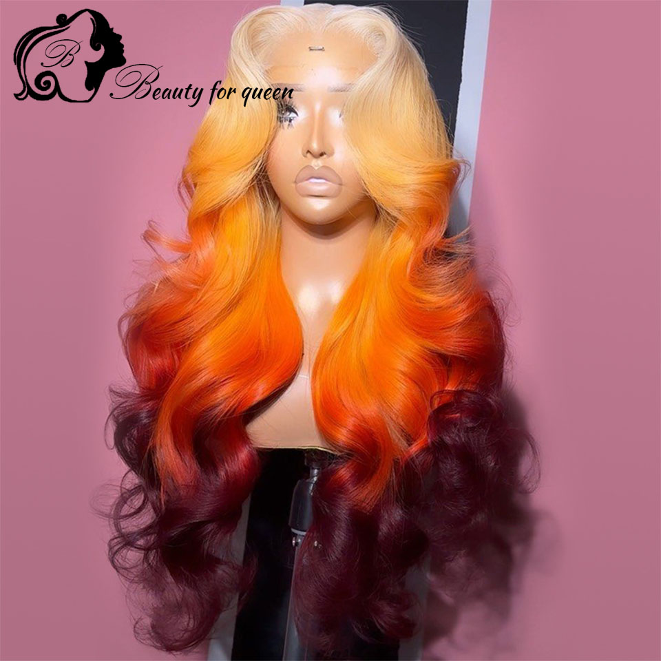 613 Blonde Body Wave Lace Front Wig - Peruki typu lace front, proste, bezklejowe,