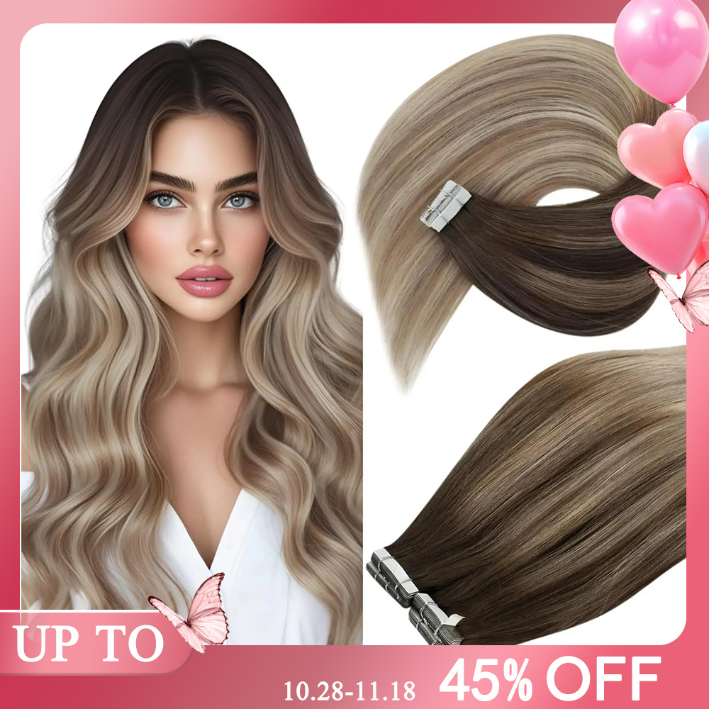 Invisible Tape In Extensions Real Hair - Doczepiane włosy na taśmie VeSunny, ludzkie