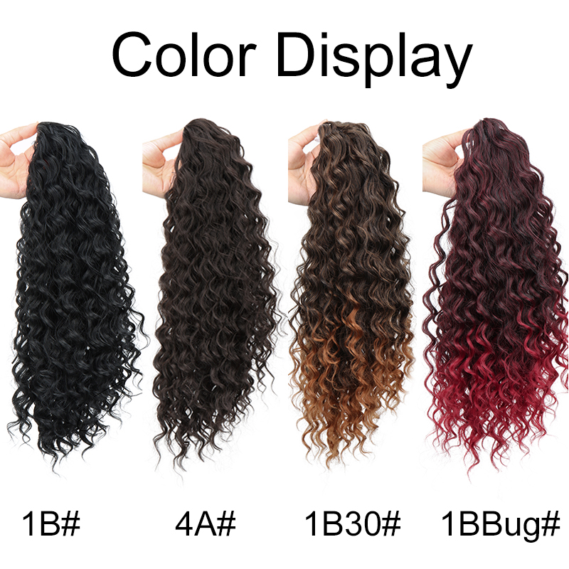 Syntetyczny 18-calowy długi pe – Drawstring Afro Curly Puff Ponytail recenzja i cena