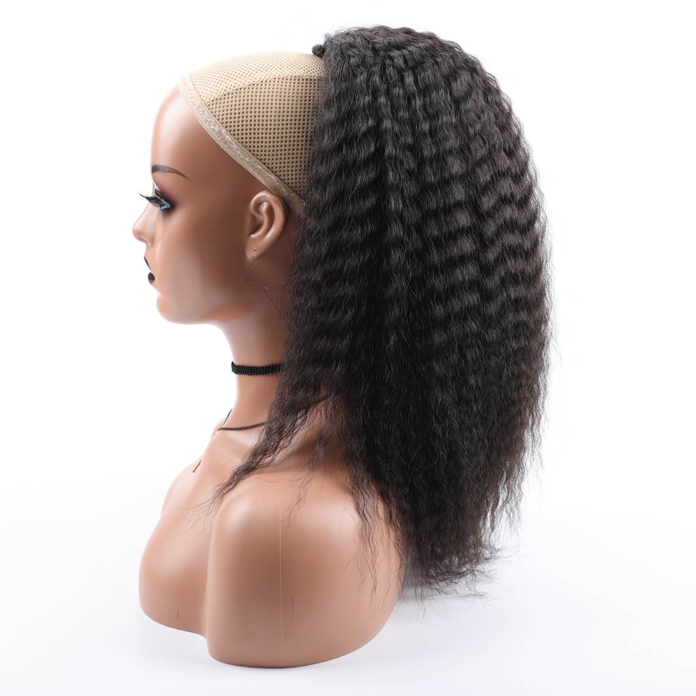 Fałszywy syntetyczny kucyk ze  – Drawstring Afro Curly Puff Ponytail recenzja i cena