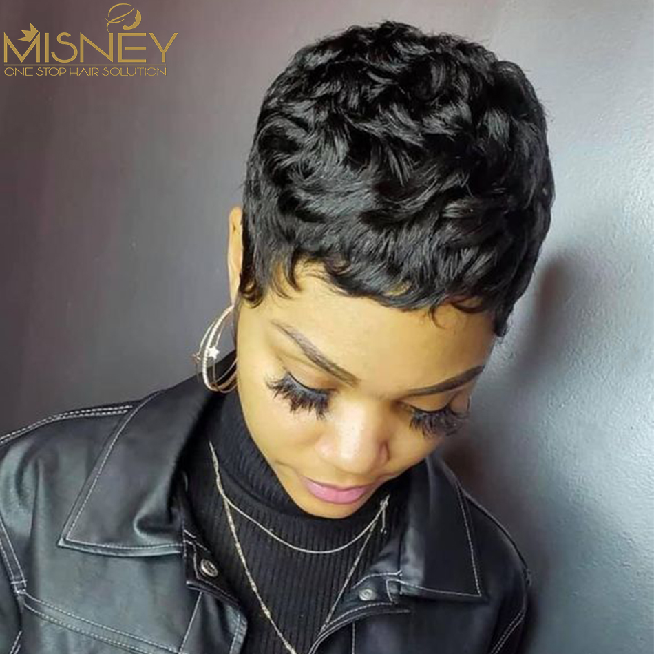 Peruka z naturalnych włosów, k – Short Pixie Cut Wig Human Hair Cheap recenzja i cena