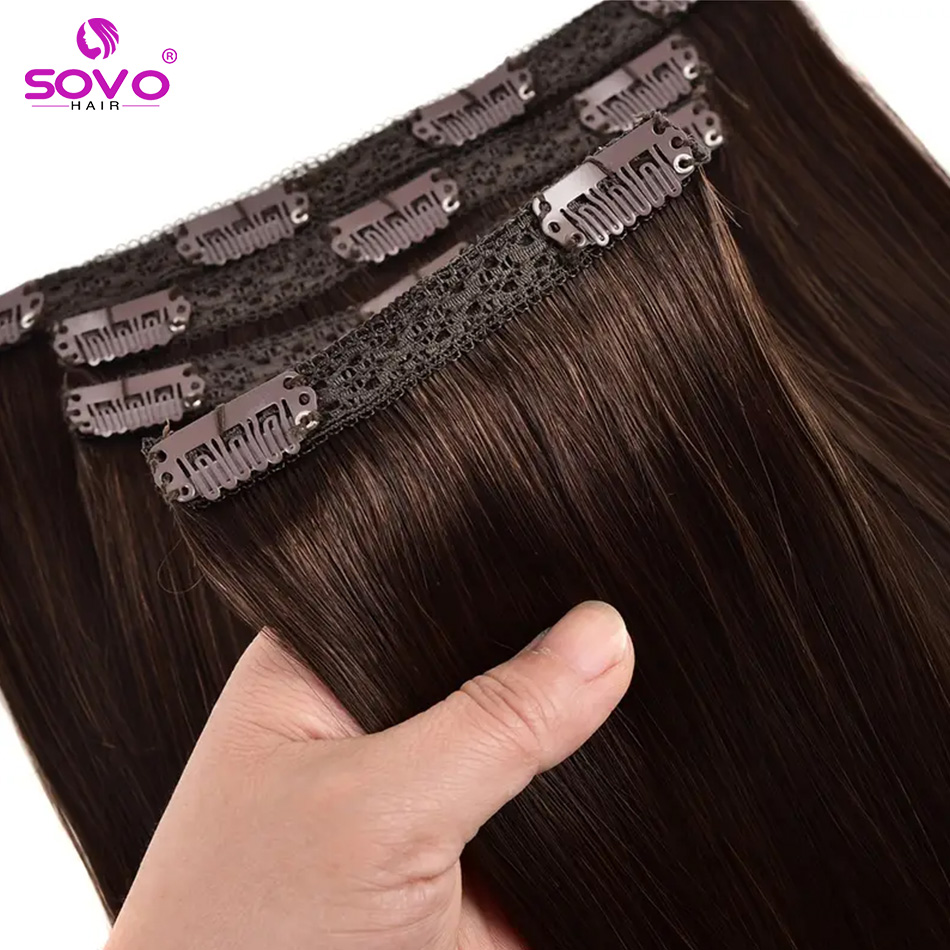 Doczepiane włosy doczepiane 10 – Seamless Clip In Hair Extensions Human Hair recenzja i cena