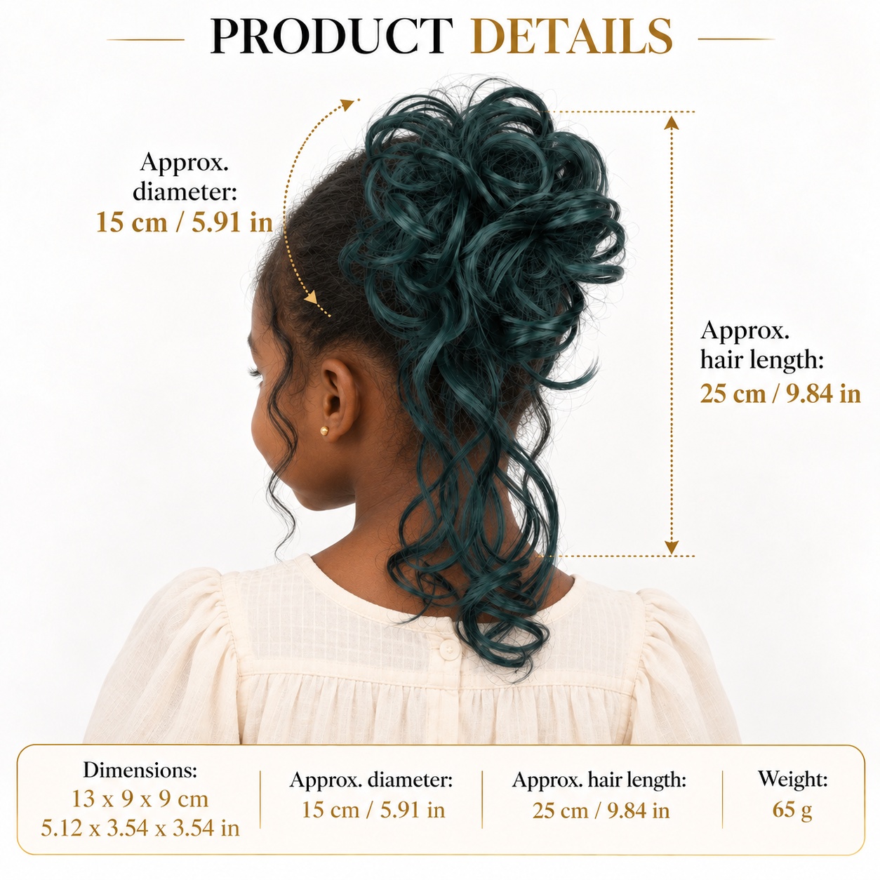 Kok warkoczowy na klipsie, 65  – Claw Clip Messy Bun Hair Piece recenzja i cena